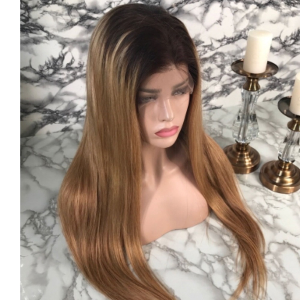 Ombré Wigg 1b/27 LaceFront Human Hair Wig
